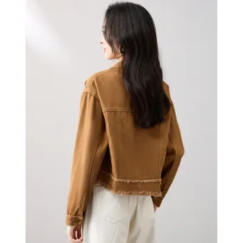 Like The Age Of Water Velvet feel Coat Loose Fit Women's Yellow