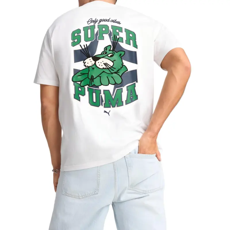 PUMA Super Puma T Shirt Men's White-3