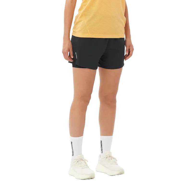 SALOMON SHKout Core 2in1 Sports Shorts Women's Black-1