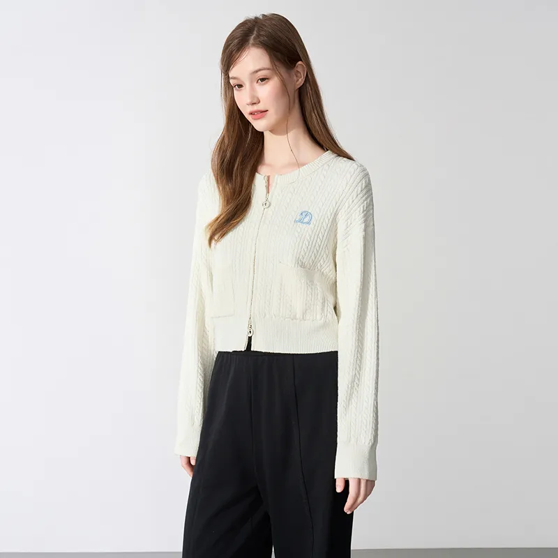LEDIN Knitwear Women's Mist White-3