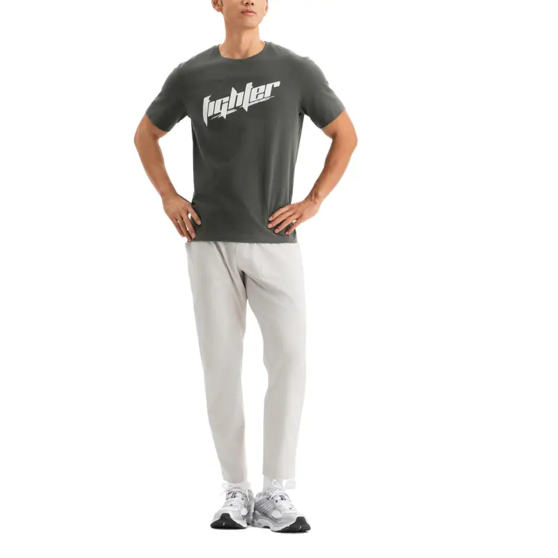 DECATHLON DOMYOS Sports Pants Men's Light Chalk Gray-5