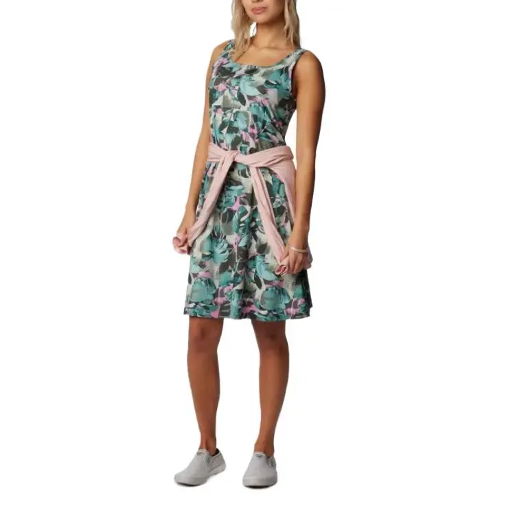 Columbia PFG Freezer Sleeveless Dress Women's Green-4