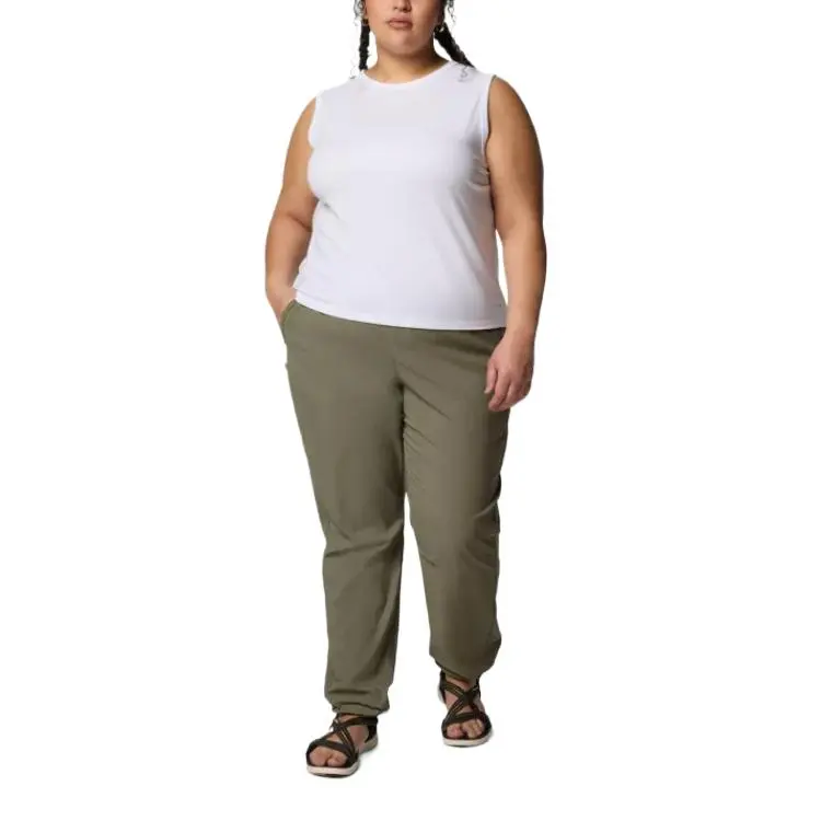 Columbia Sun Trek Tank Tops Women's White-3