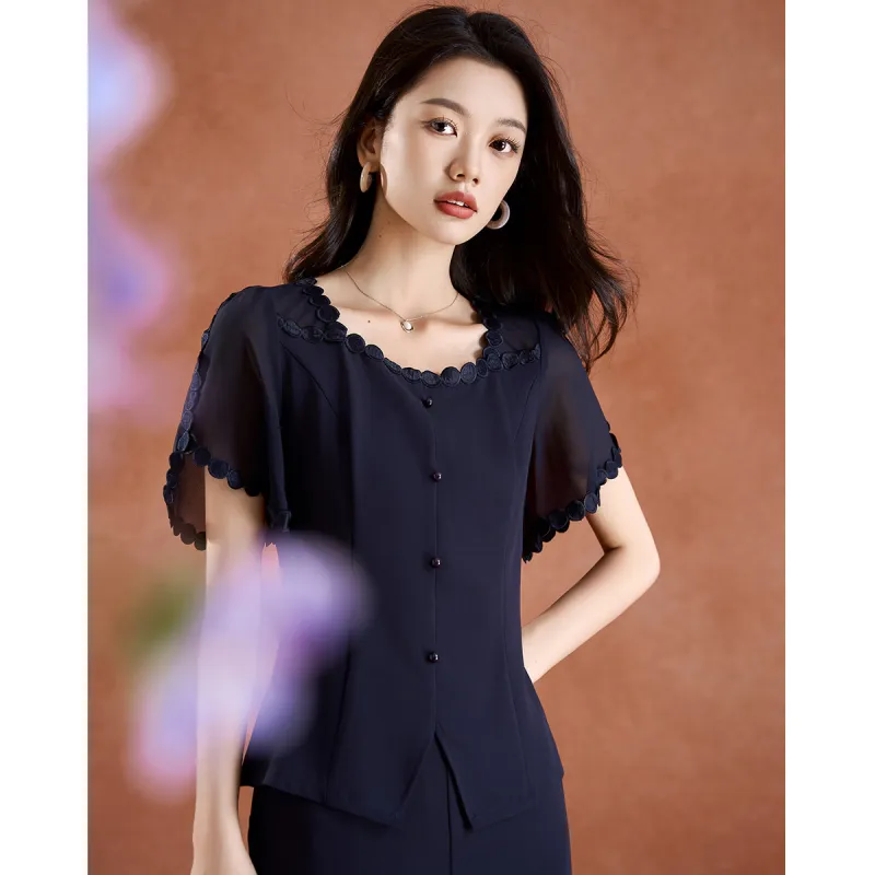 Mylan Casual Suit Women's Navy Blue-4