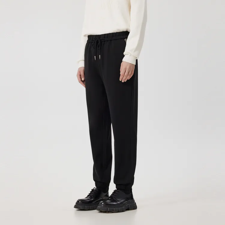 Cabbeen Casual Pants Men Coal Black 01-4