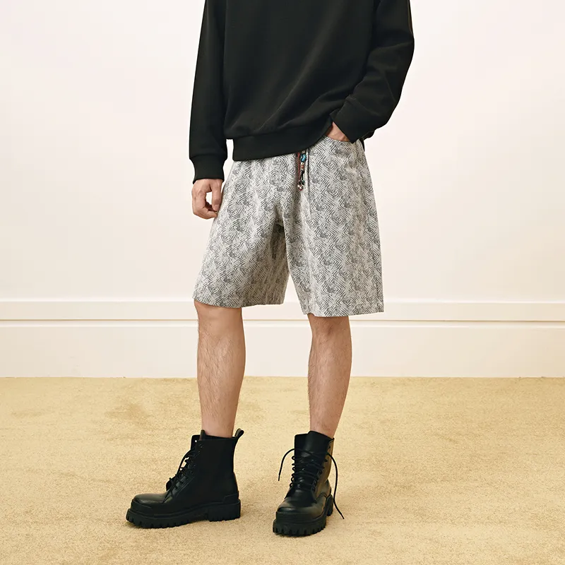 GXG New Year Denim Shorts Men's Greige-3