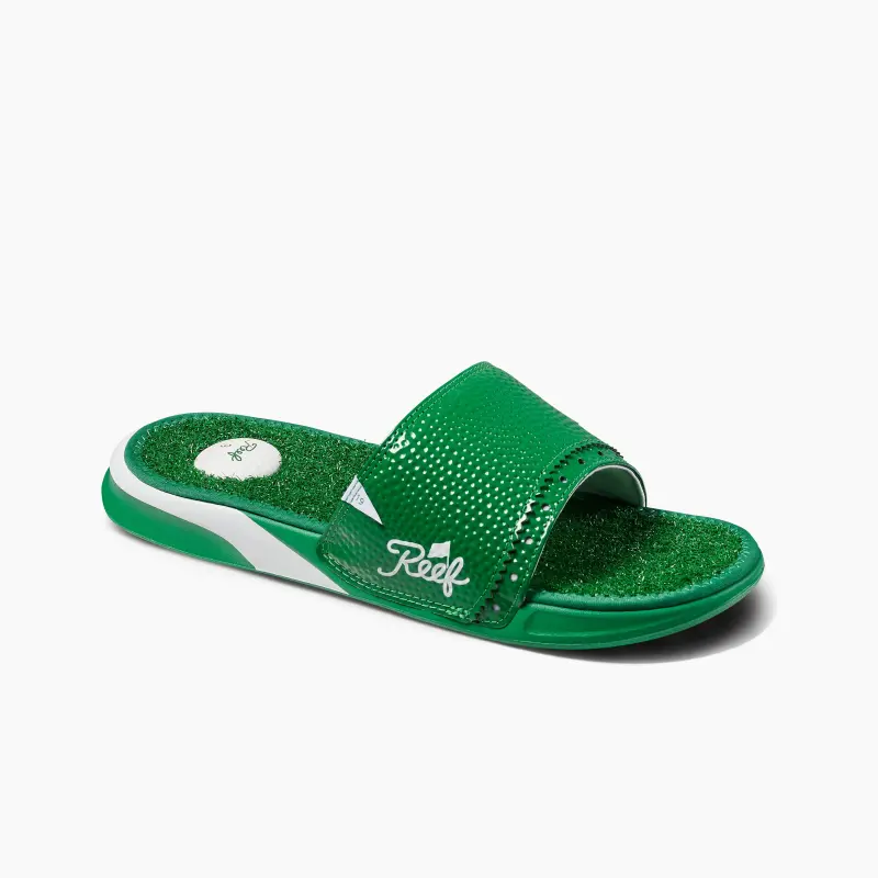 REEF Slip-Resistant Slide Slippers Men Green-2