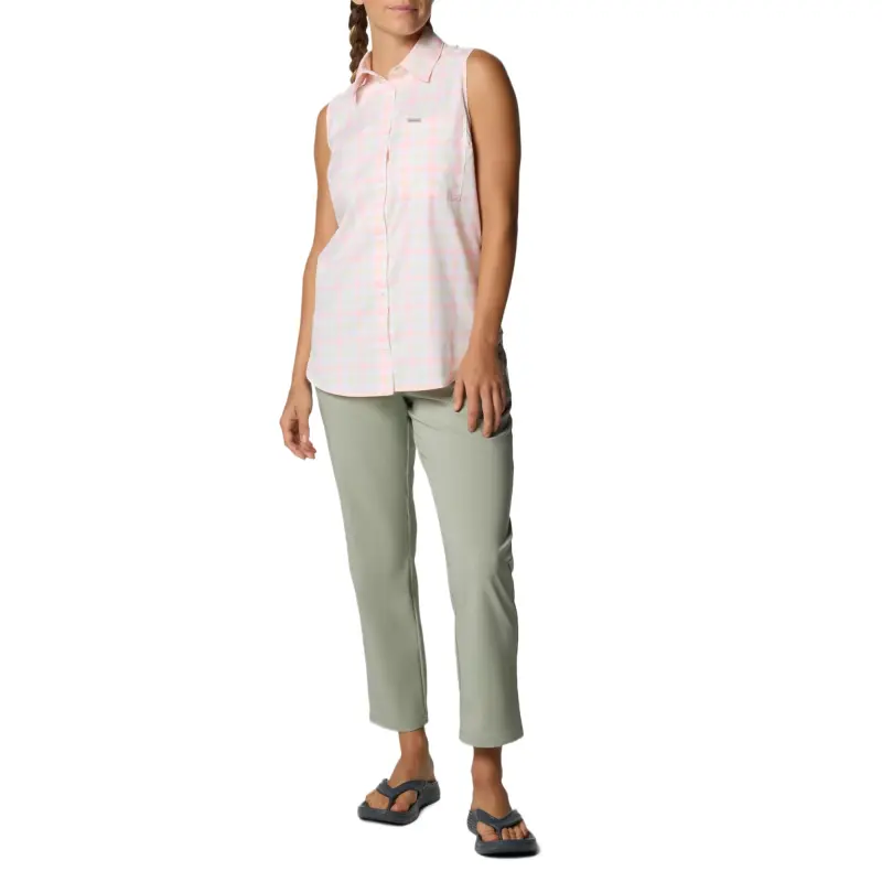 Columbia Anytime Shirt Women's Pink Plaid-3