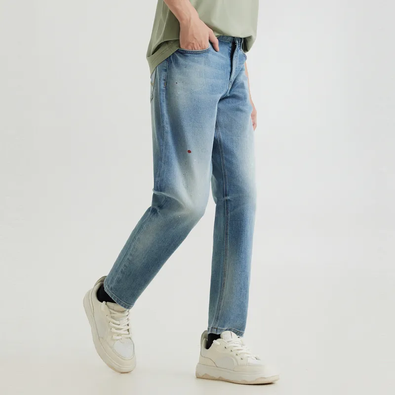 Cabbeen Jeans Men Sky Blue 37-4