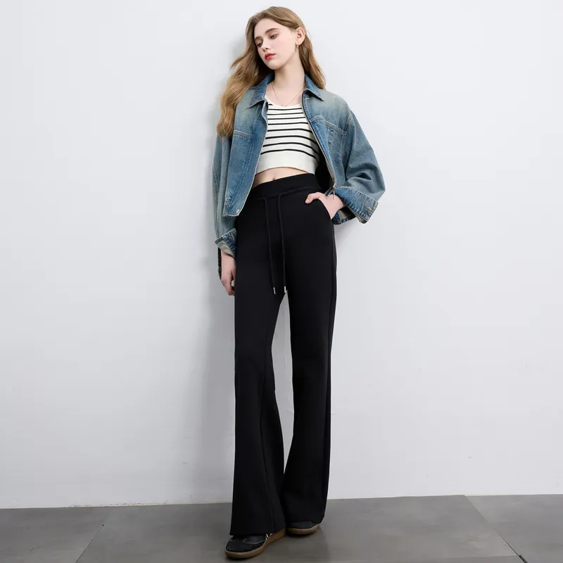 3COLOUR Casual Pants Women's Classic Black-5