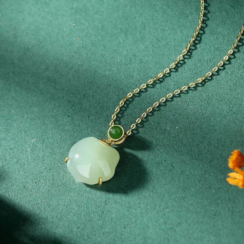 Royal Heaven's Choice Hetian Jade Green Jade Unisex-3