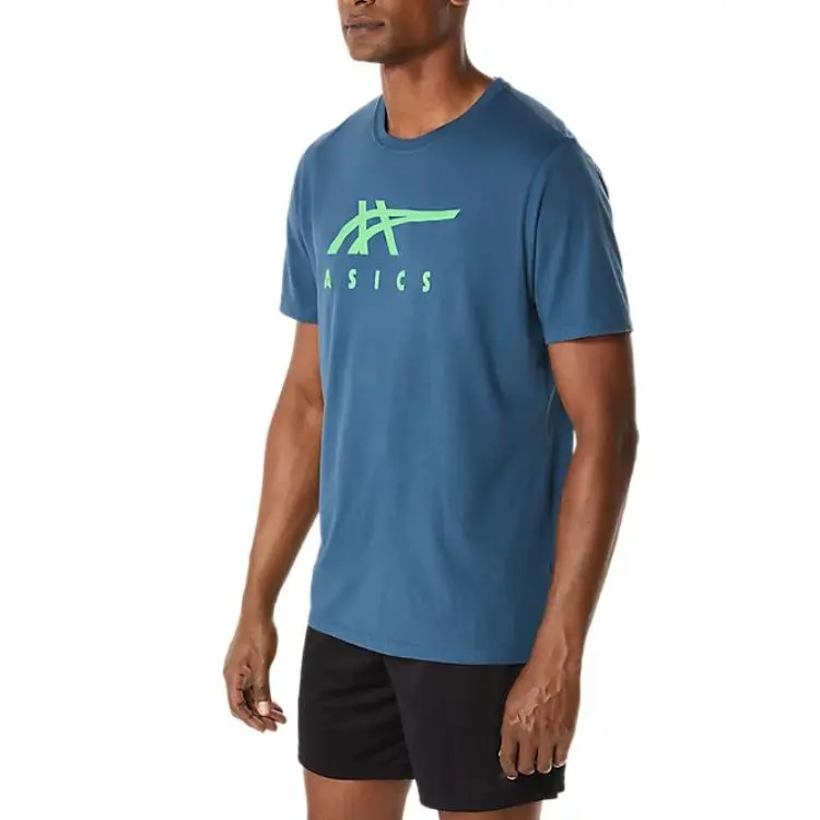 Asics T-Shirt Unisex Vintage Indigo-2