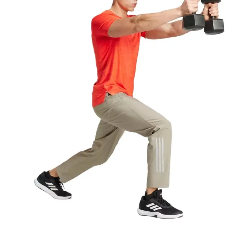Adidas AEROREADY Casual Pants Men's Khaki-3