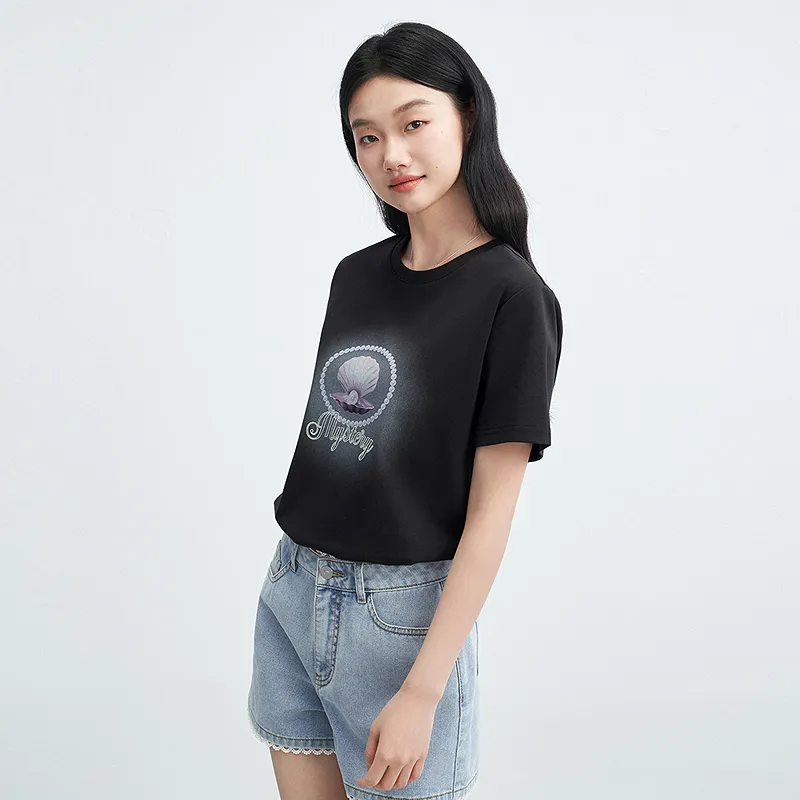 LEDIN T Shirt Women's Black In Stock-5