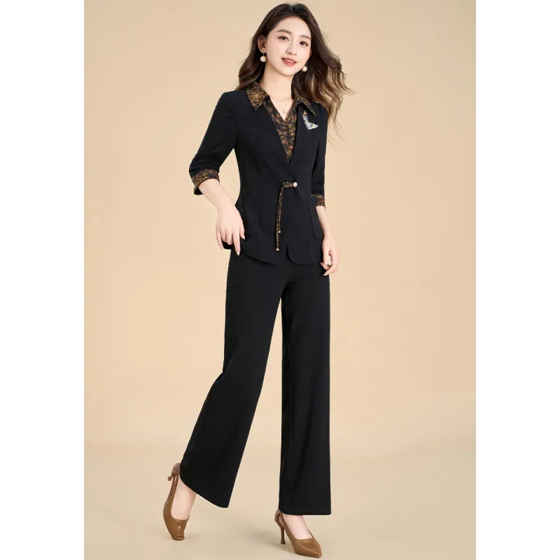 Mylan Casual Suits Women's Black-5