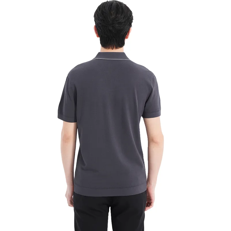 LESS IS MORE Polo Shirts Men Black 25XTX9622S-1