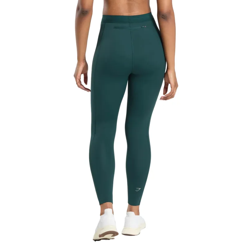 GYMSHARK Running Leggings Sports Pants Women's Green-1