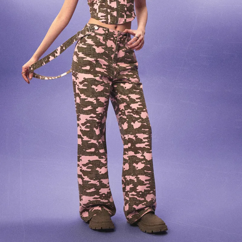 CHUU Casual Pants Women's Camouflage-2