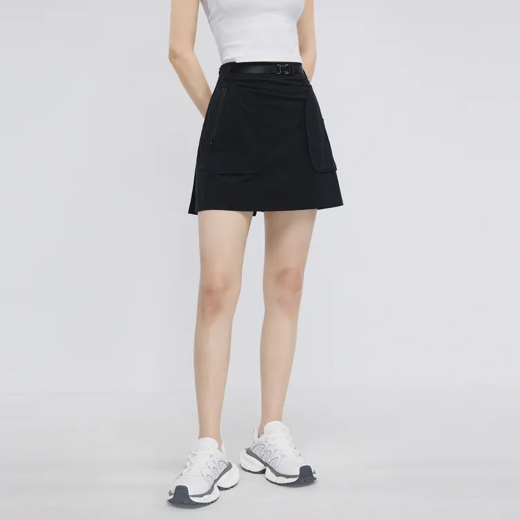 SHUIYUNJIAN Casual Short Skirts Women's Sapphire Black-2