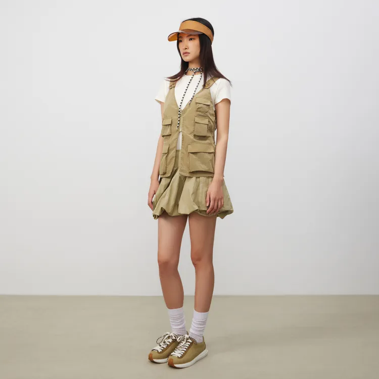 Lost In Echo Vest Women's Khaki-3