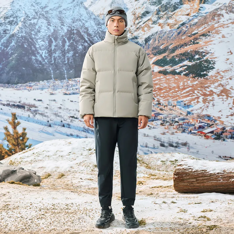 XTEP Down Jacket Unisex Water-Indigo Gray-2