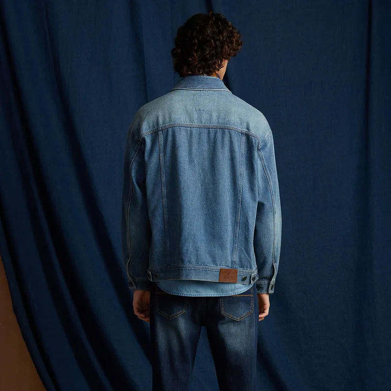 Teenie Weenie Men Denim Series Denim Jacket Spring Unisex Denim-2