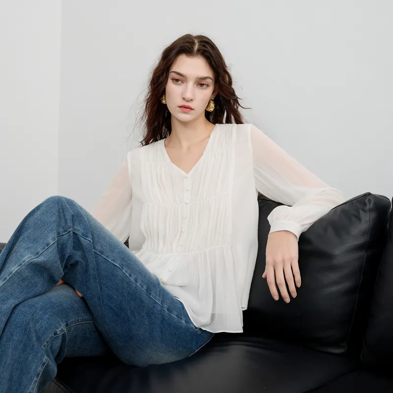 3COLOUR Shirt Women's Pearl White-5