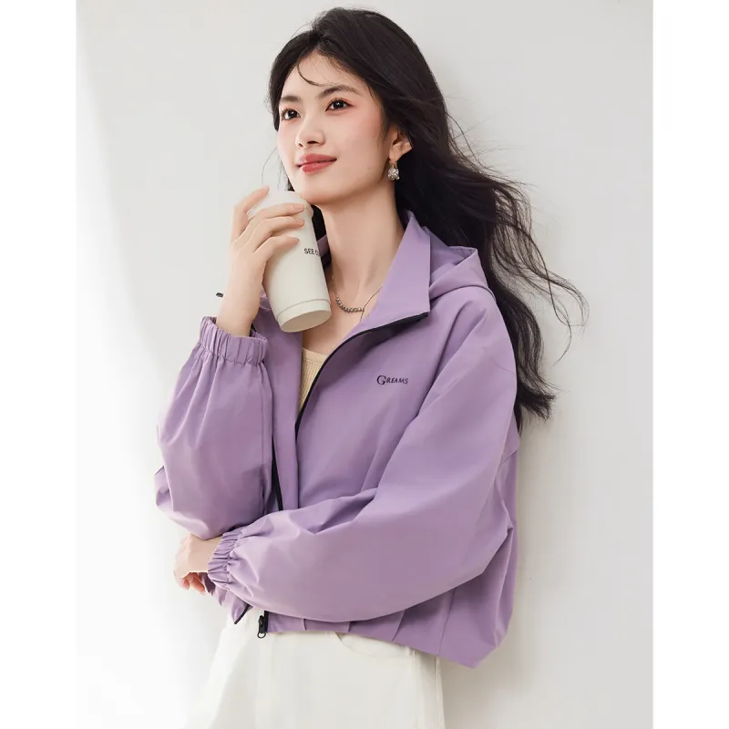 XINFEIYU Jackets Women's Purple-2