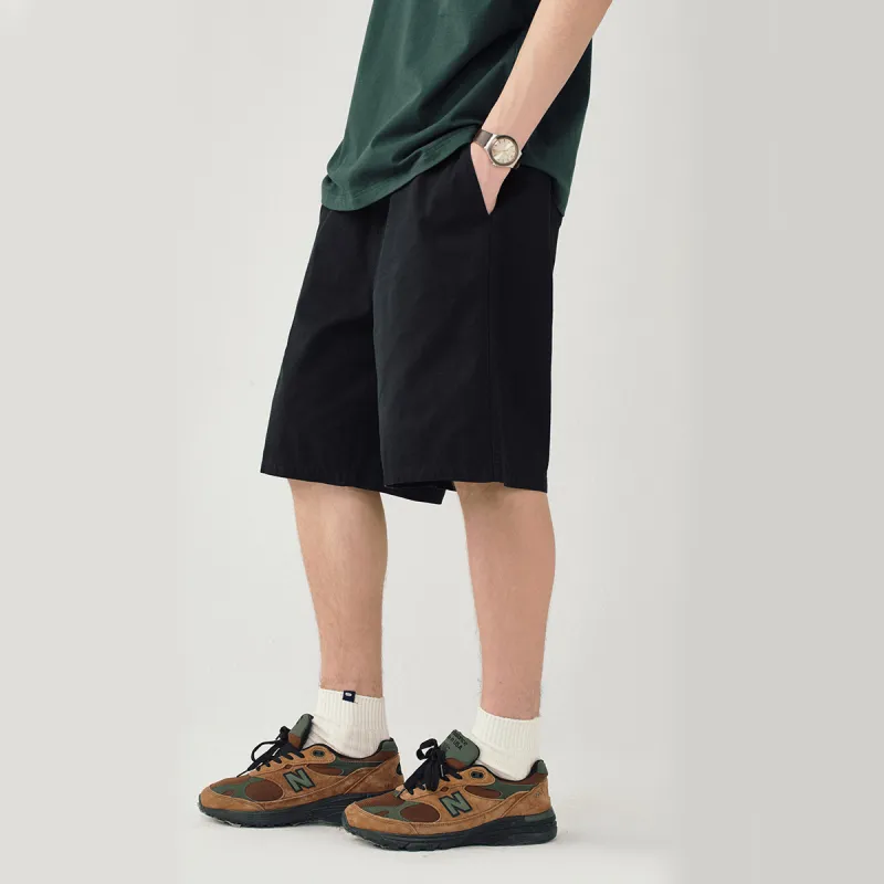 714STREET 100% Cotton Plaid Shorts Unisex Black Gray-3