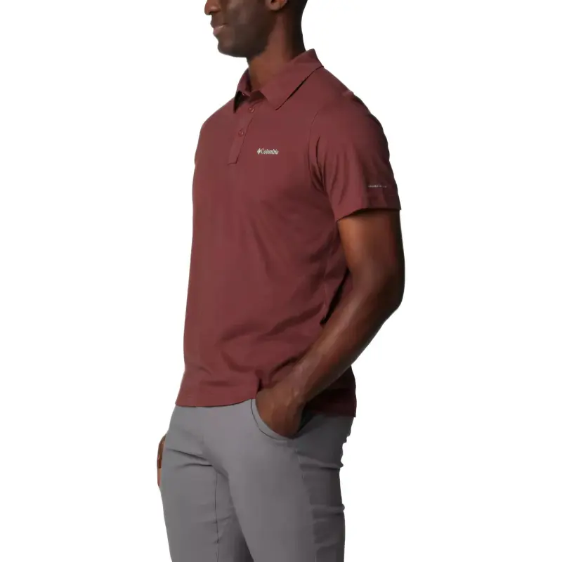 Columbia Thistletown Hills Polo Shirt Men's Dark Red-2