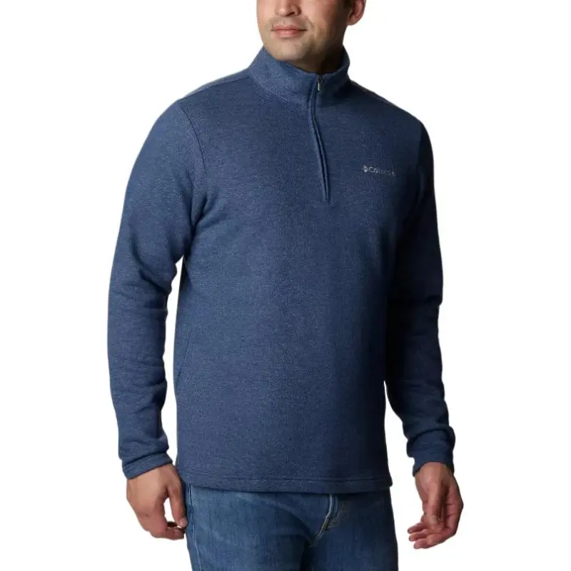Columbia Hart Mountain Great Sweatshirt Men's Heather Of The Dark Mountain-3