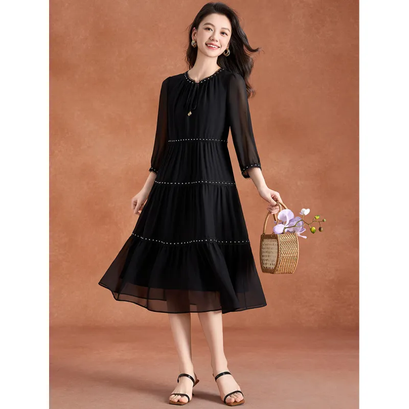 Mylan Long Sleeved Dress Loose Fit Women's-2