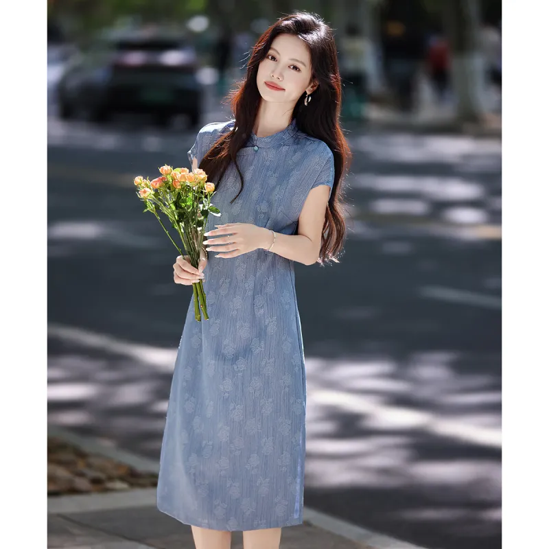 Still Quiet Short Sleeved Dress Women's-1