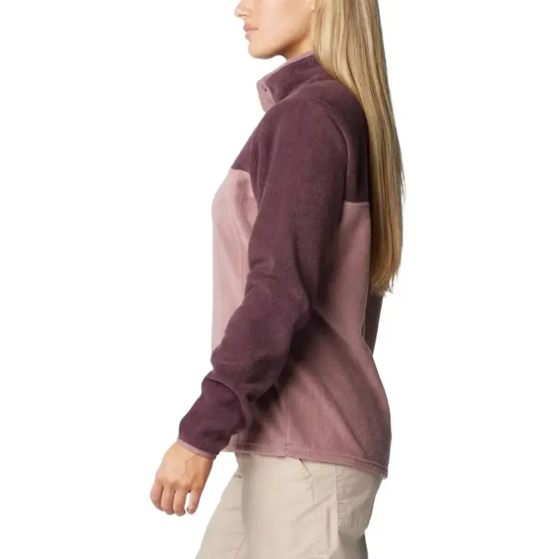Columbia Benton Half Snap Pullover Fleece Sweatshirt Women's Purple Pink-2