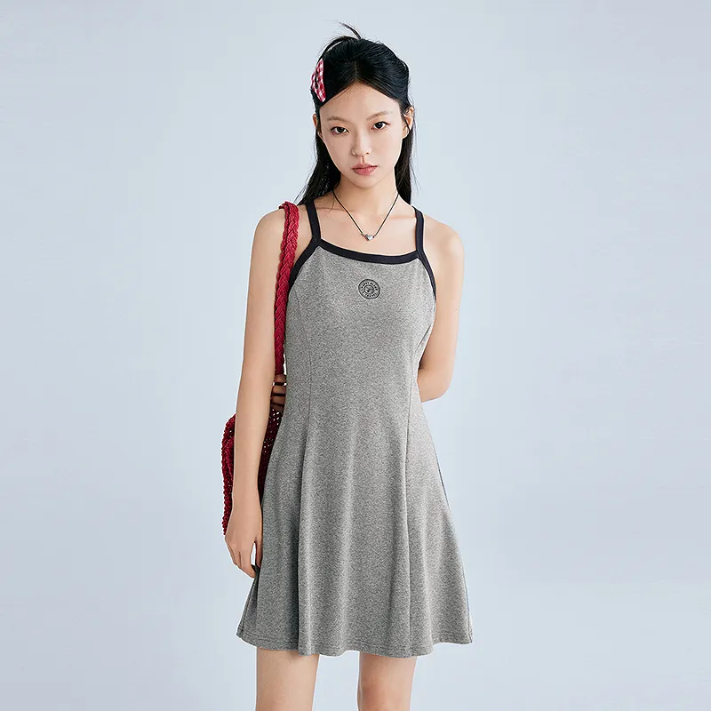 LEDIN Two Piece Skirt Sets Women's Silver Candle Gray-2