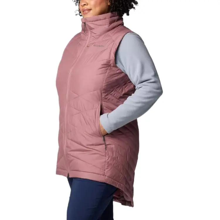 Columbia Heavenly Long Vest Plus Vest Women's Pink-2