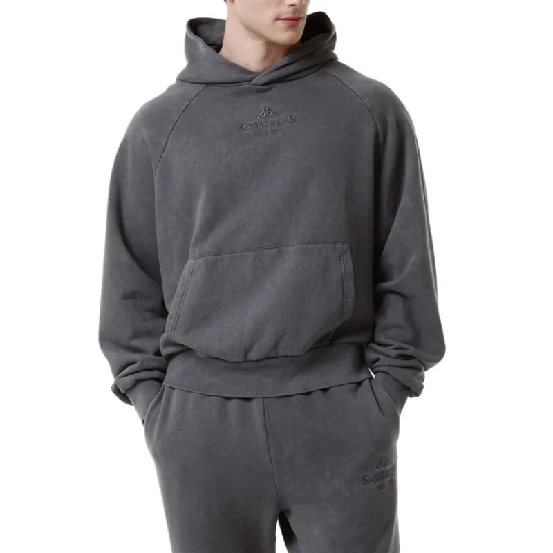 Kappa Sweatshirt Men's Gray Purple-2
