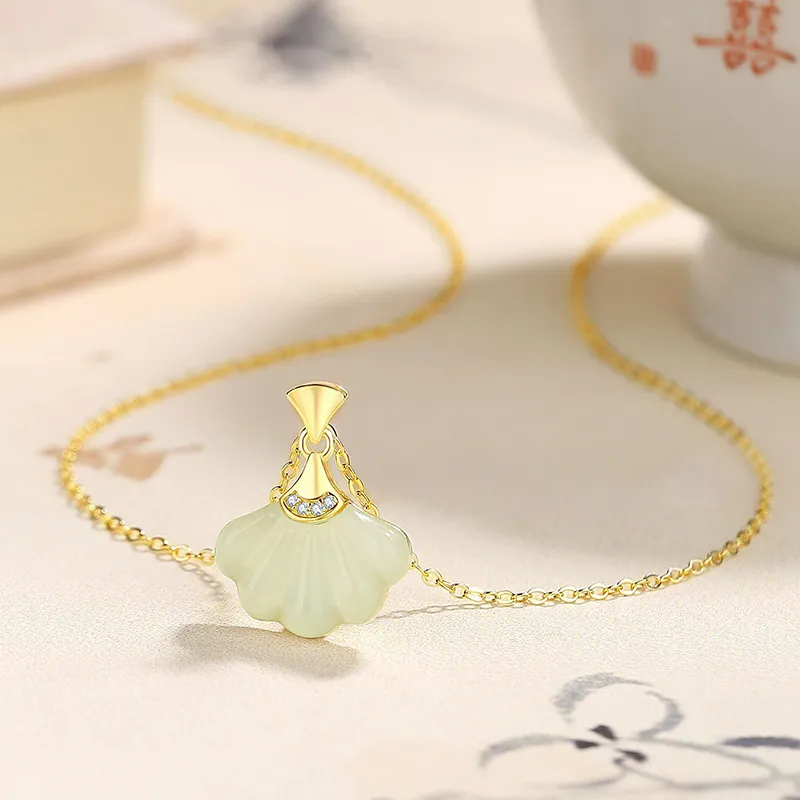Royal Heaven's Choice Hetian Jade Pale Greenish White Jade Unisex-1