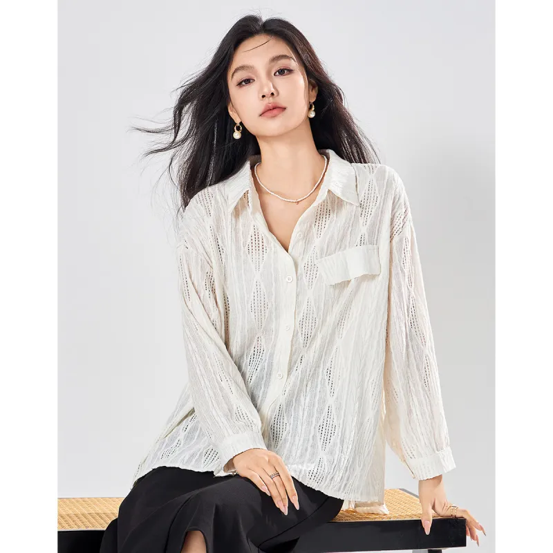 Love Elaine Shirt Women's White-4