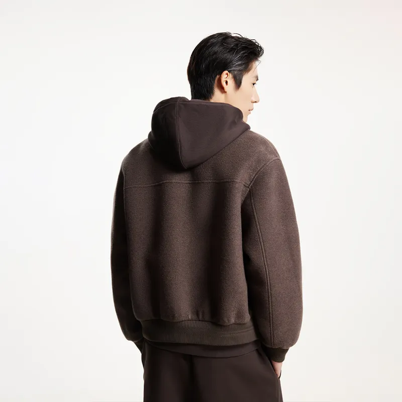 JACK JONES· Woolen Coat Men's Chocolate Brown-2