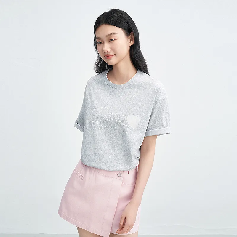 LEDIN T Shirt Women's Lunar Rock Gray-5
