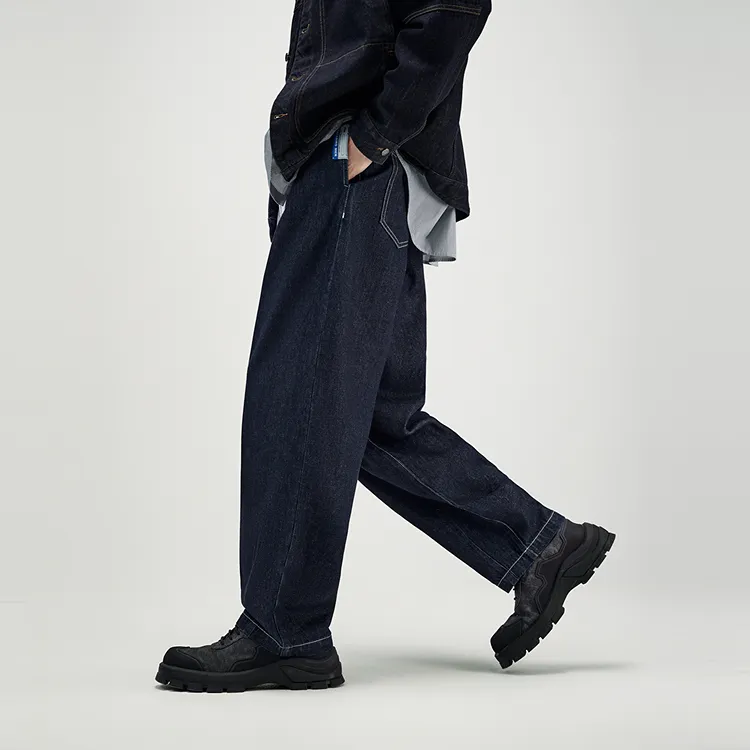 PEACEBIRD MEN Jeans Men Navy Blue, Batch 1-3