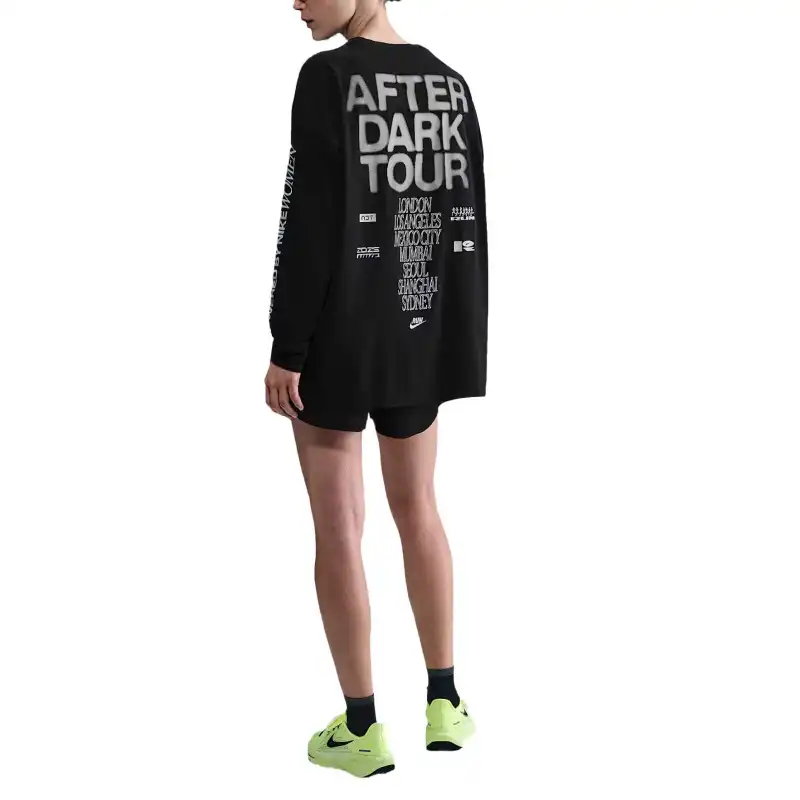 Nike After Dark Tour Women's Oversized Long Sleeve Graphic T Shirt-3