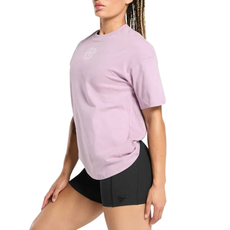 GYMSHARK Drop Shoulder Sleeve T Shirt Women's Pink-2