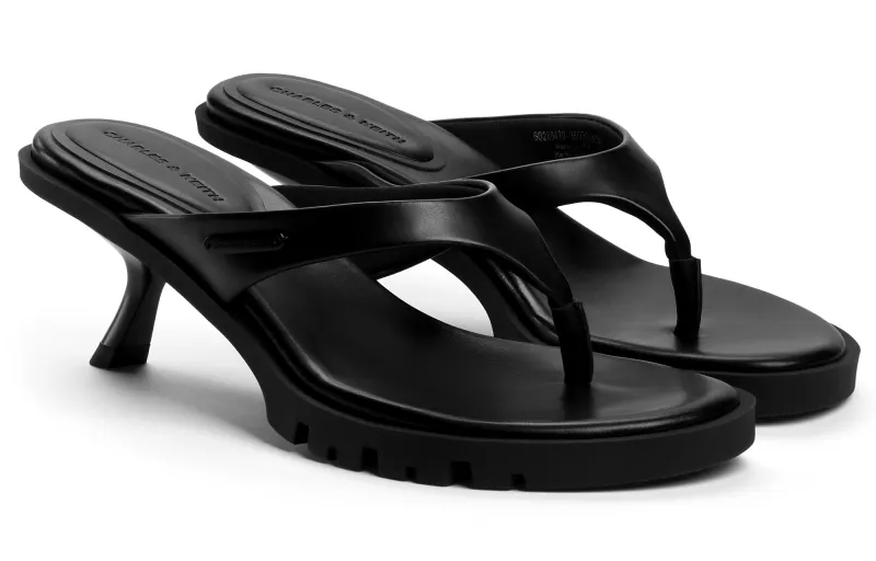 CHARLES&KEITH Composite Sole Flip Flops 6.3cm Women's-5