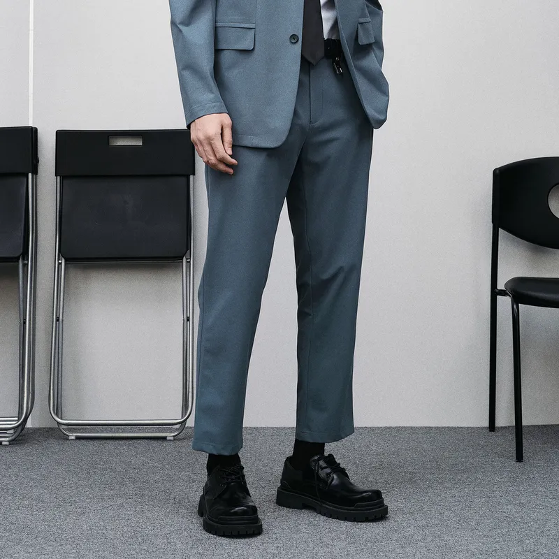 GXG Suit Trouser Men's Blue Gray-4