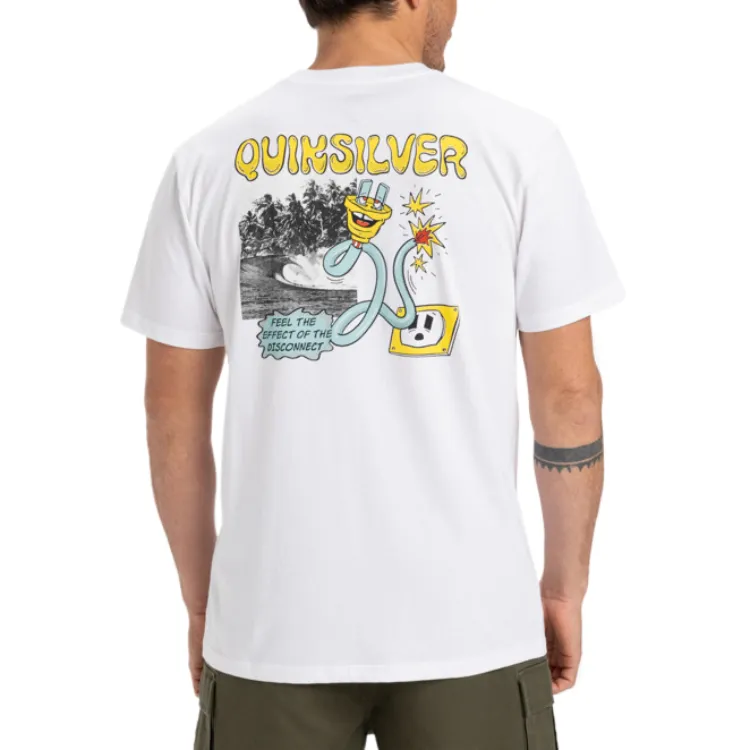 Quiksilver T Shirts Men White-3