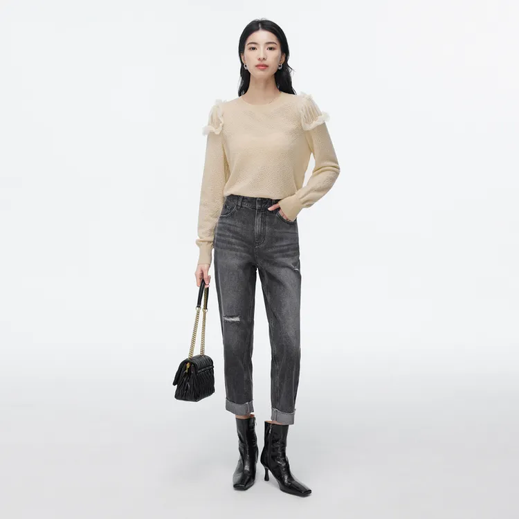 SHUIYUNJIAN Knitwear Women's Apricot-4