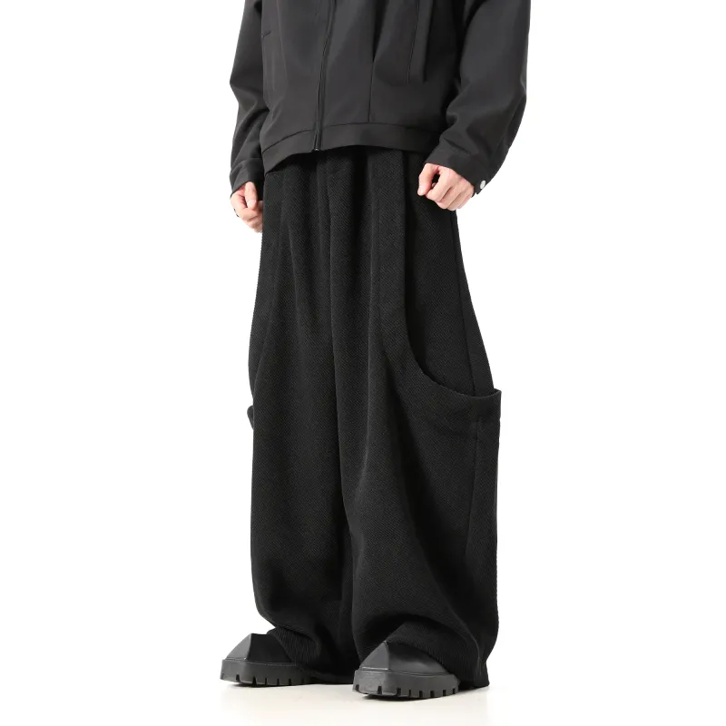 CUWU Casual Pants Unisex Black-1