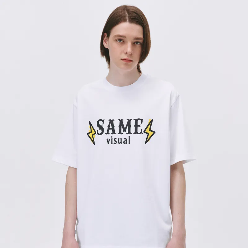 MYSAMESAME T-Shirt Unisex Egg White-1